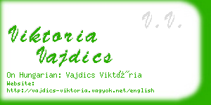 viktoria vajdics business card